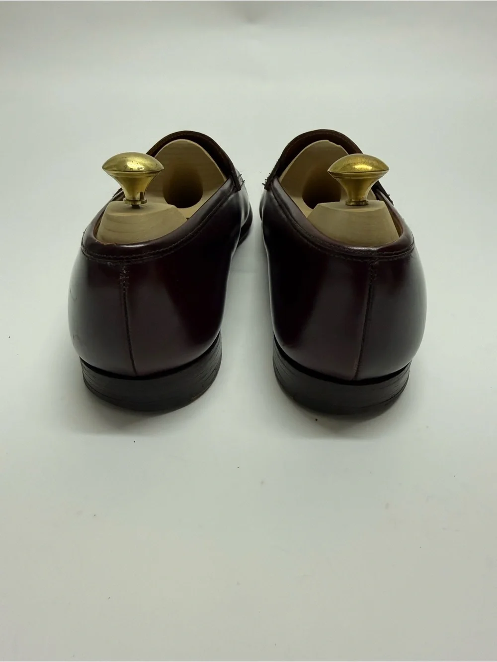 Crockett & Jones Men’s Cordovan Leather Penny Loafers
